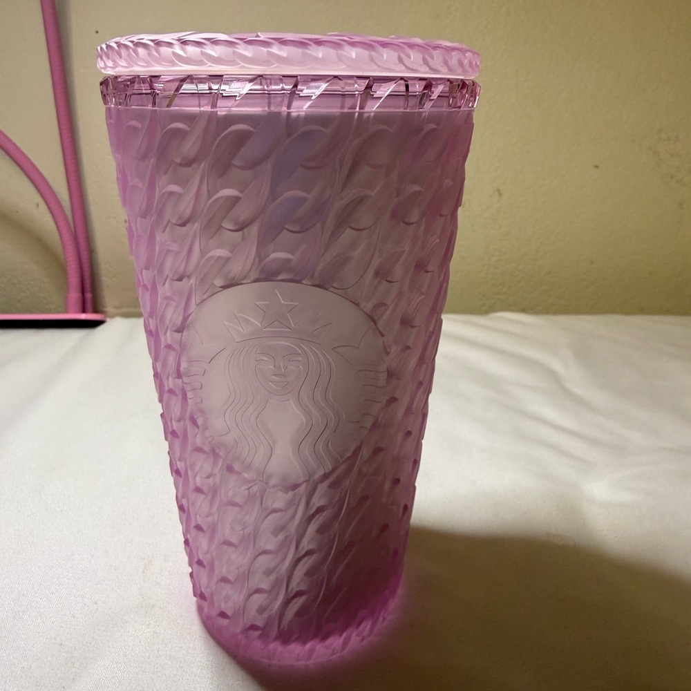 Starbucks Pink Textured Tumbler